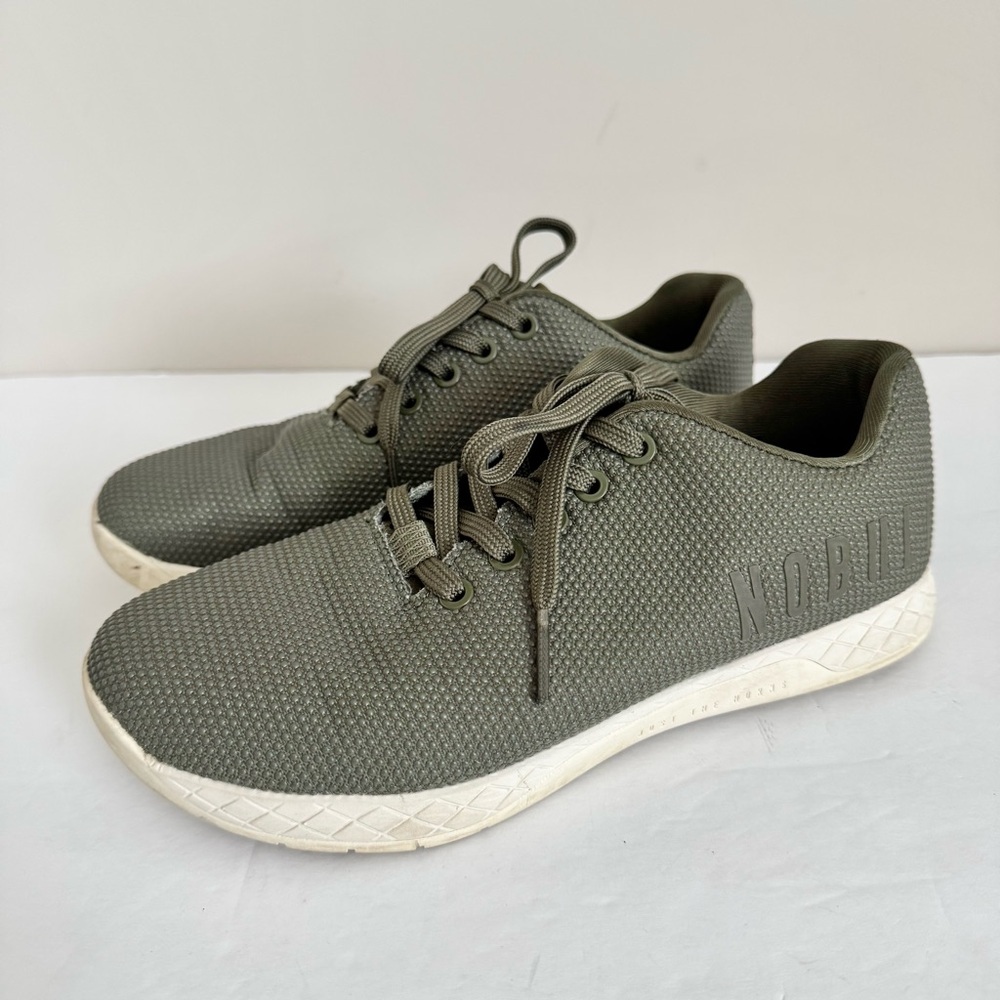 NoBull Superfabric CrossFit Trainer Shoes Womens US W 8.5 / M 7 Olive/Green/Army